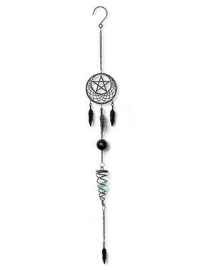 NEW Pentagram Dream Catcher Hanging Decoration / Wind Spiral by Alchemy England